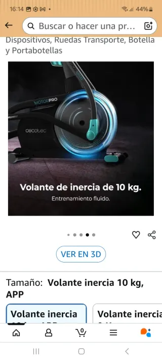 Bicicleta Elíptica Cecotec Motorpro Casi Nueva