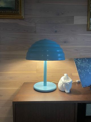 Lampada vintage blu H50cm