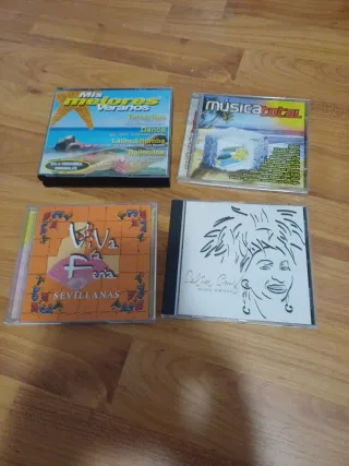 4 CDs Música Fiesta: Veranos, Sevillanas, Latino