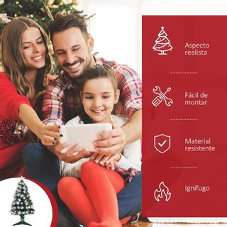 Albero di Natale con Fibra Ottica Artificiale