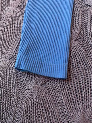 Mallas Bershka Ribbed Azul Talla M-L