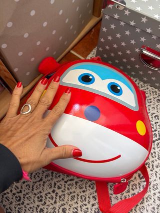 Mochila Super Wings Infantil Roja