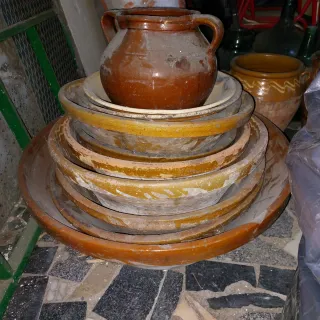 Lebrillos de cerámica y terracota