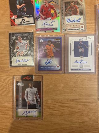 Lote Cartas Fútbol Firmadas y Numeradas