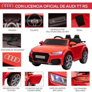 Macchina elettrica per bambini Audi TT HOMCOM