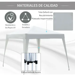 Carpa Plegable 3x3m Pop-up Cenador