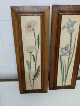 2 Cuadros Decorativos Flores