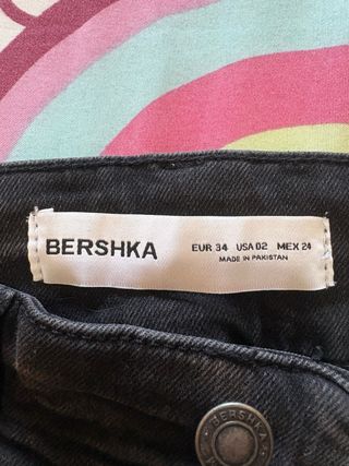 Pantalón vaquero Bershka gris bootcut