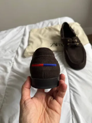 Mocasines Zara Marrones Suede