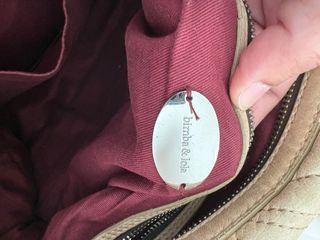 Bolso Bimba y Lola Piel Beige Chevron