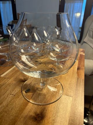 Copas de cristal Bohemia con sello