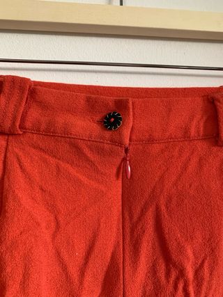 Falda mini naranja vintage