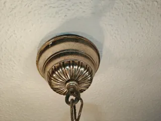 Lámpara araña clásica plata
