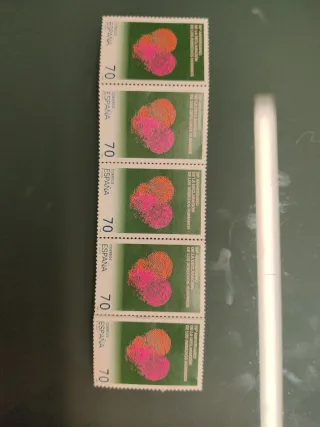 5 Sellos unidos 70 Pesetas España