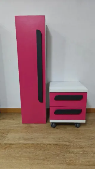 Conjunto Mueble Juvenil: Armario y Cajonera