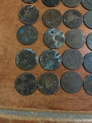 monedas cobre deterioradas La mayoría Alfonso XII