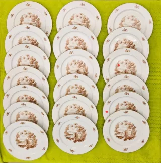 Pack 19 Platos Llanos Cerámica