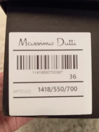 Zapatos Massimo Dutti piel marrón