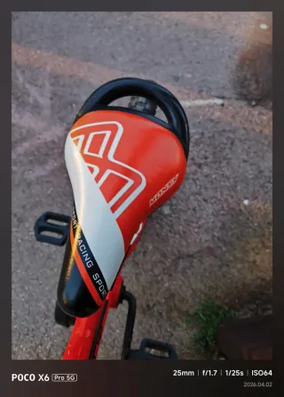 Bicicleta Monty 16 Negra y Naranja, aluminio