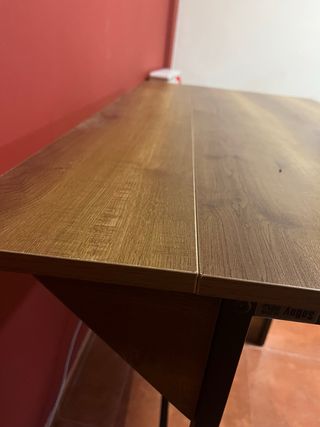 Mesa bar extensible madera y metal