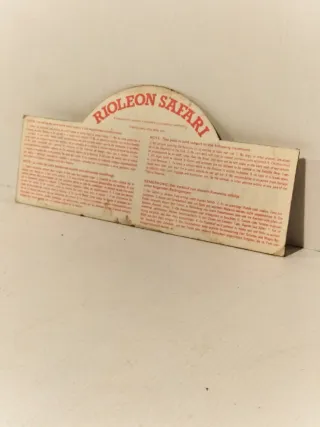 Adhesivo Rioleón Safari 1974 original