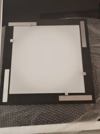 Aplique de techo cristal y metal