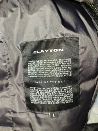 Piumino Clayton Nero Taglia L