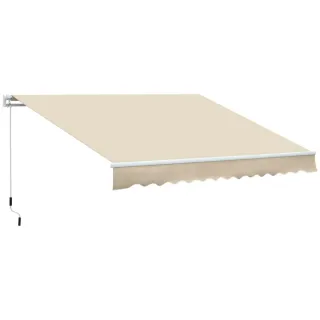 Toldo Balcón 350x250cm Manivela Metal Beige