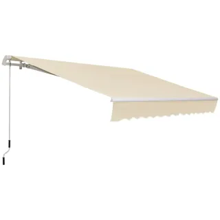 Toldo Balcón 350x250cm Manivela Metal Beige