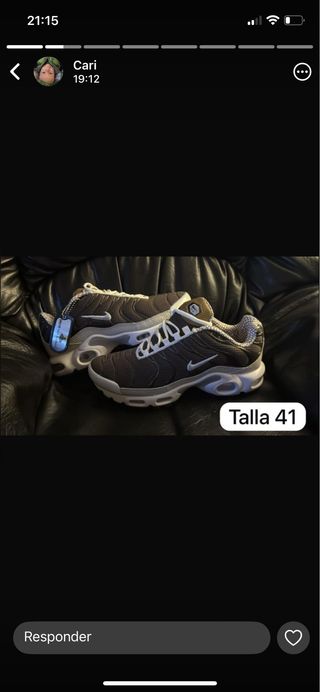 Nike Talla 41 Bambas Grises y Blancas