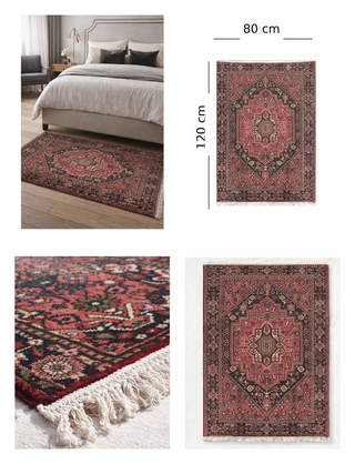 Alfombra de lana 120x80 cm | Hecha a mano |