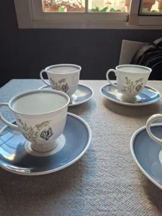 Juego de 6 tazas de porcelana Wedgwood
