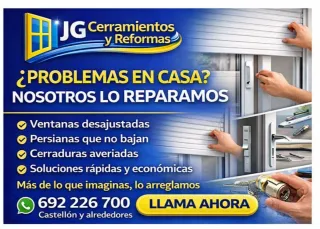 Reparación ventanas y persianas y mosquiteras