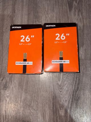 Pack 2 Cámaras Bici 26 Decathlon Schrader