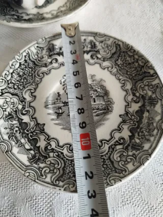 La Cartuja Pickman Sevilla. 4 tazas y platos