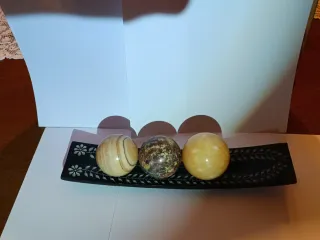 3 sfere minerali vintage