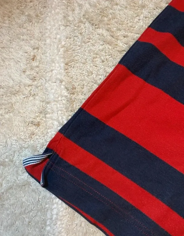 Polo Tommy Hilfiger Rayas Rojo y Azul
