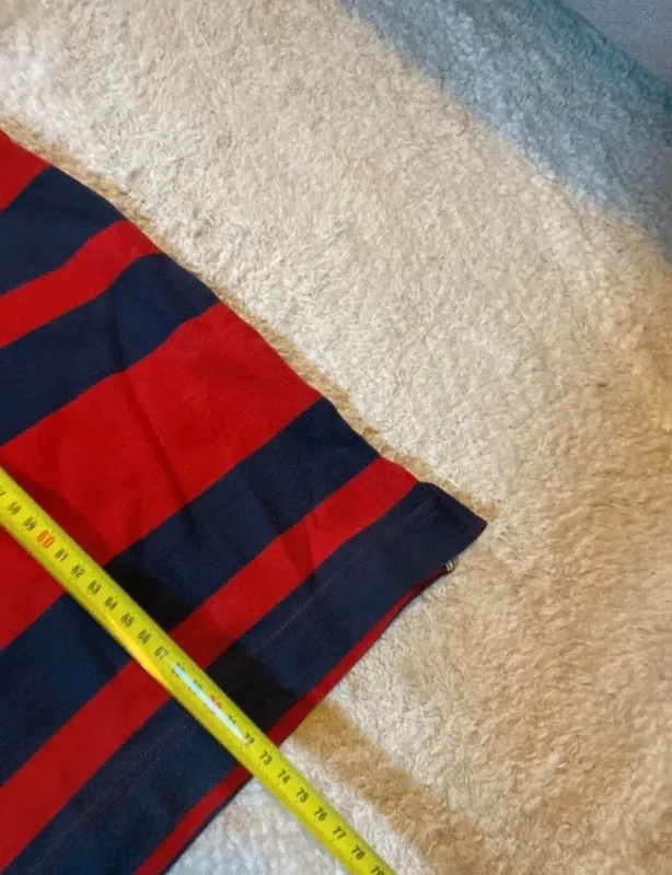 Polo Tommy Hilfiger Rayas Rojo y Azul