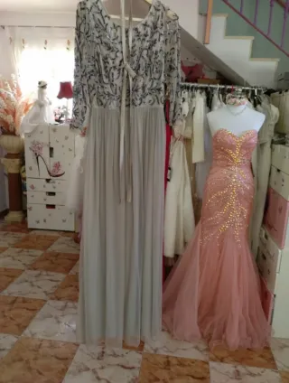 Traje de fiesta con pedrería a estrenar