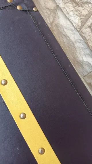 Baúl Vintage Cofre Decorativo Negro y Dorado