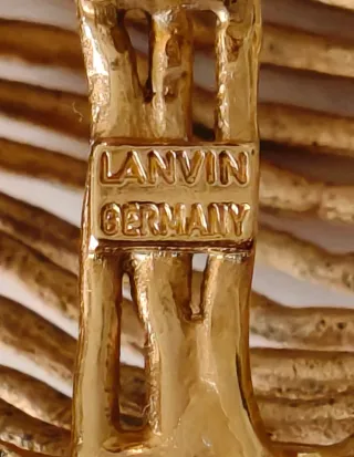 Pendientes Lanvin Germany Vintage 80s Alta Costura