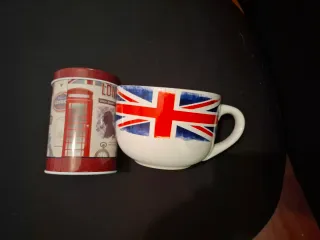 Taza y bote Londres Union Jack