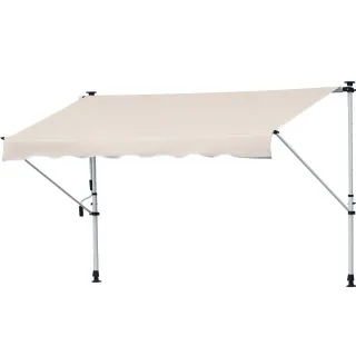 Toldo Retráctil Manual Beige 4x1.2m
