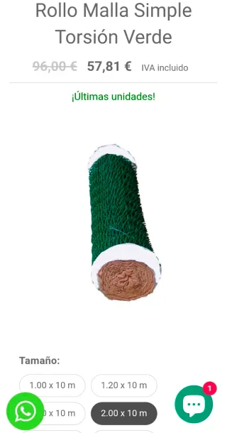 valla doble torsión verde