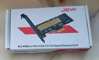 Placa Som e adaptador M.2 NVMe para PCI-E