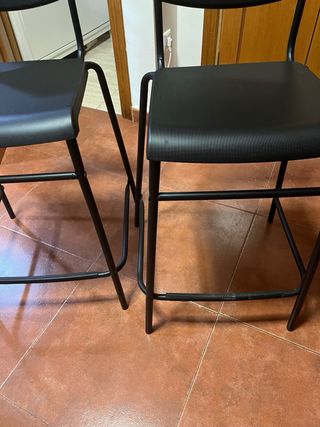 Taburetes negros (Set de 2)
