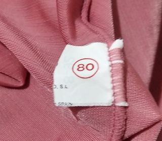 Body manga larga rosa