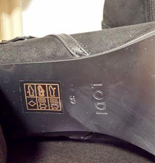 Botas altas gamuza LODI negras mujer