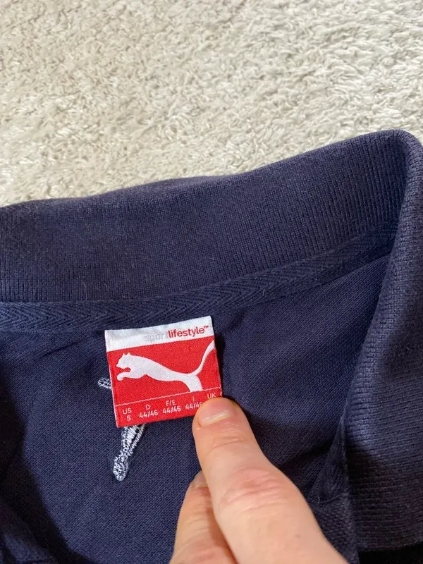 Polo Puma Azul Marino Entrenamiento Talla L