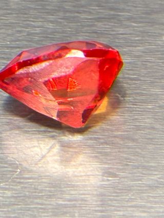 Zafiro Padparadscha 5.05 Ct Pera Naranja